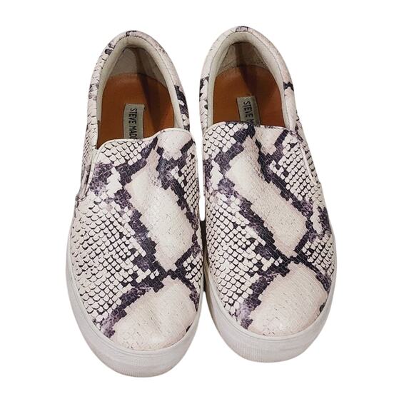 Steve Madden Gills Slip On Snake Print Sneakers Size 11M‎ - Picture 1 of 7